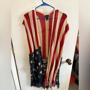 Rue 21 Women’s American Flag Short Sleeve Cardigan